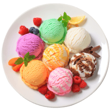 ice-creams plate